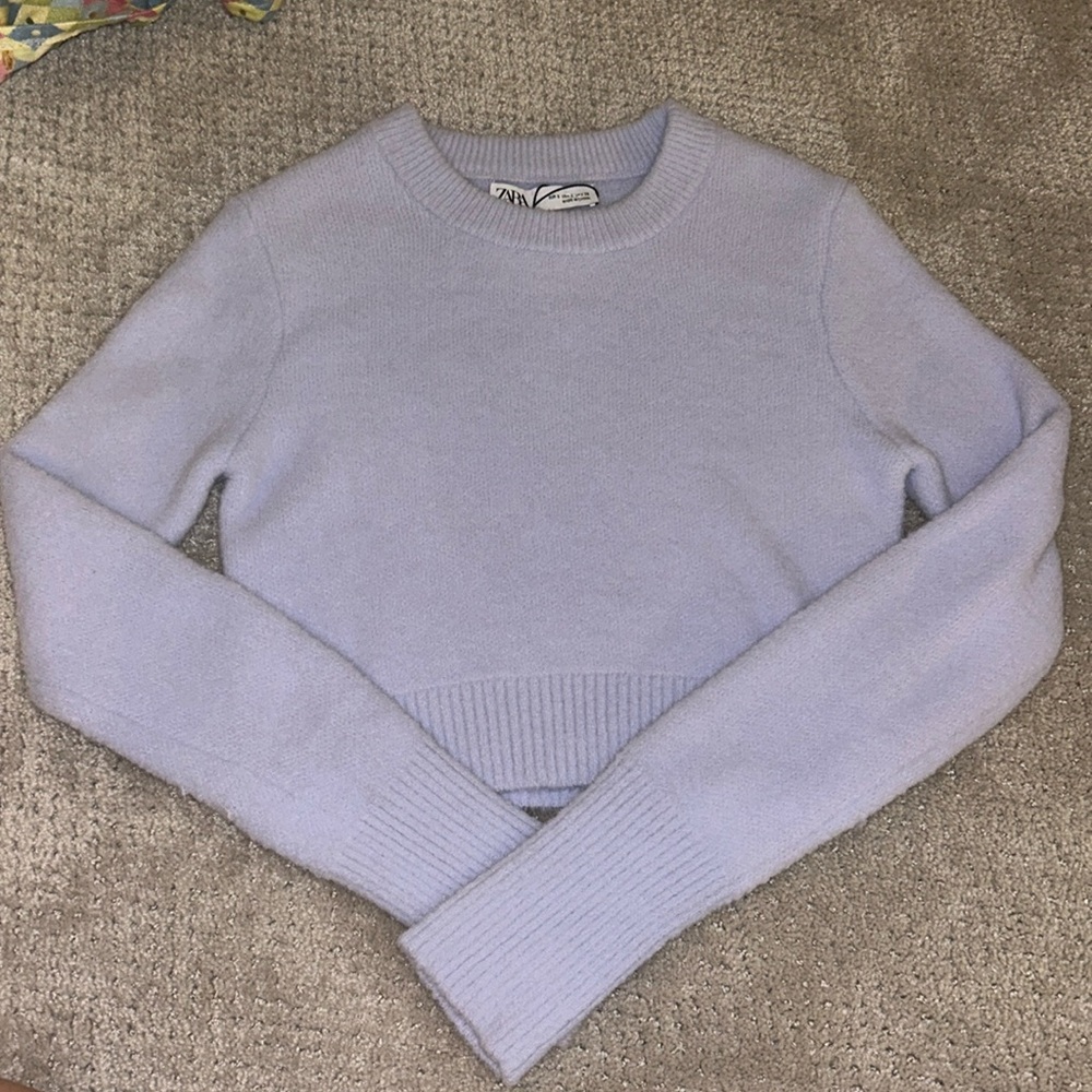 Light Blue/Purple ZARA sweater